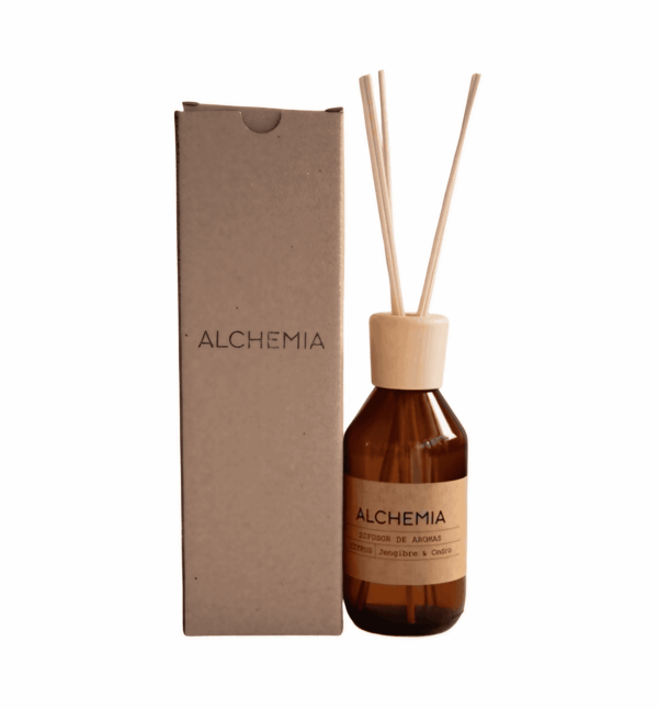 Difusor de Aromas con Tapa de Madera en Caja con Varillas 250 ml