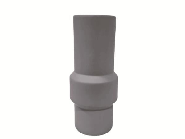Florero de Porcelana Gris Josh 8 x 23 cm