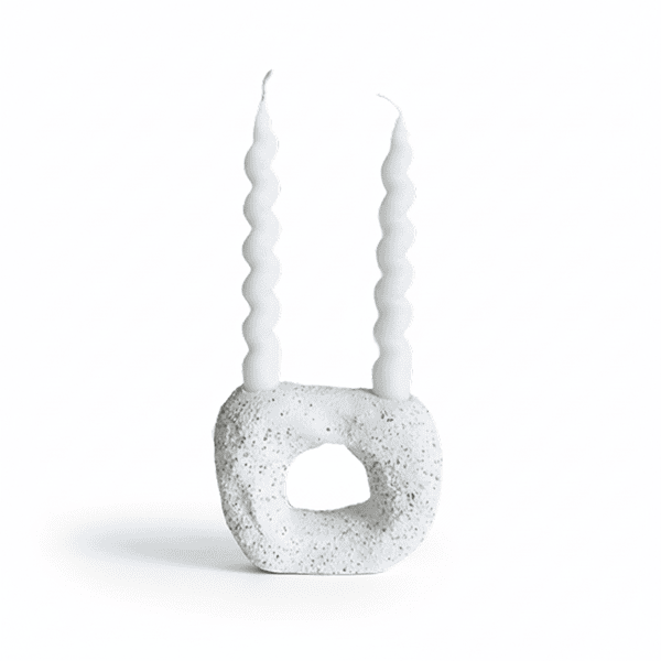 Portavela de Porcelana Rockalef 11 x 13 cm