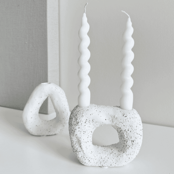 Portavela de Porcelana Rockalef 11 x 13 cm