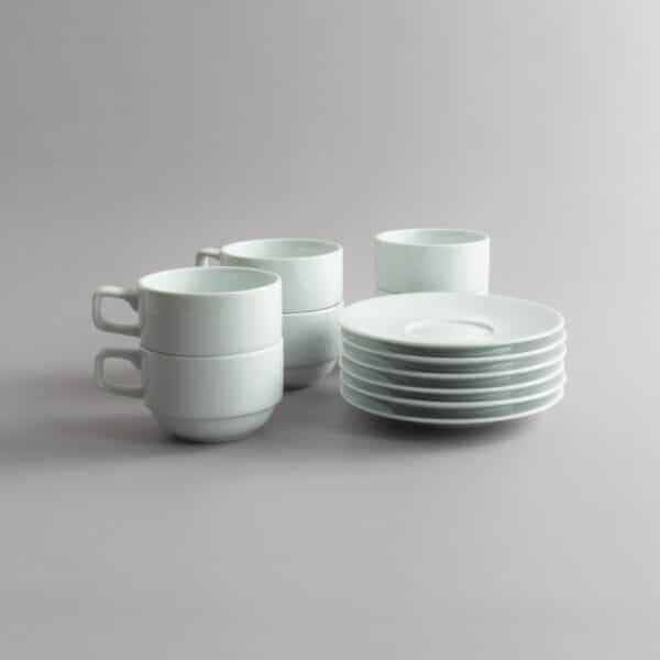Taza De Té VOLF De porcelana Blanca