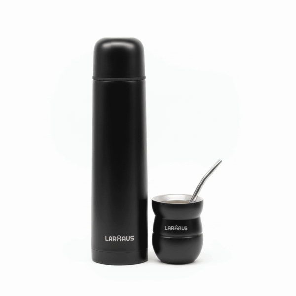 Set Iguazú con Termo 1 L, Mate 140 cc y Bombilla Larhaus en Blíster