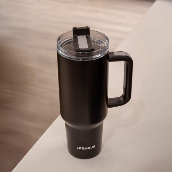 VASO TERMICO ACERO NGRO 1.2LTS LARHAUS DAILY