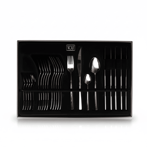 Juego de Cubiertos VOLF Focus de Acero Inoxidable x24