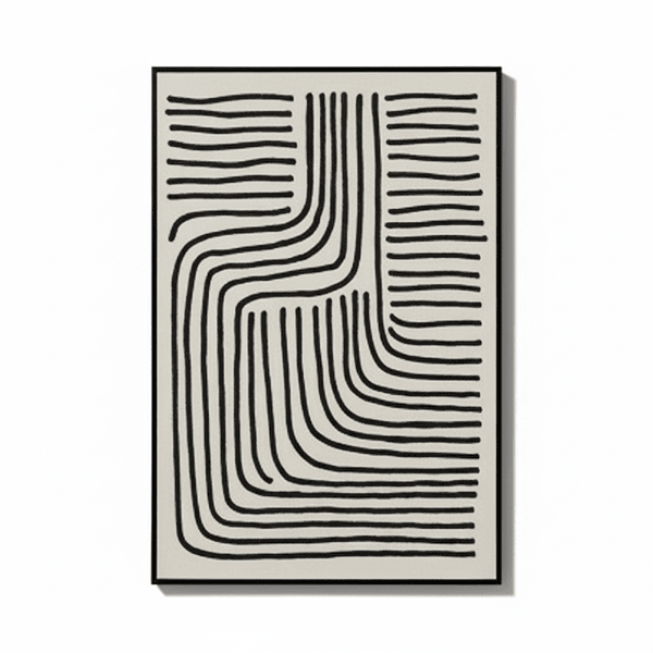 Cuadro Decorativo Africa Caminos Black 62×92 cm